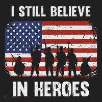 I Still Believe In Heroes Usa Flag Beanie thumb 2
