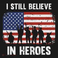 I Still Believe In Heroes Usa Flag Women's Hoodie thumb 2
