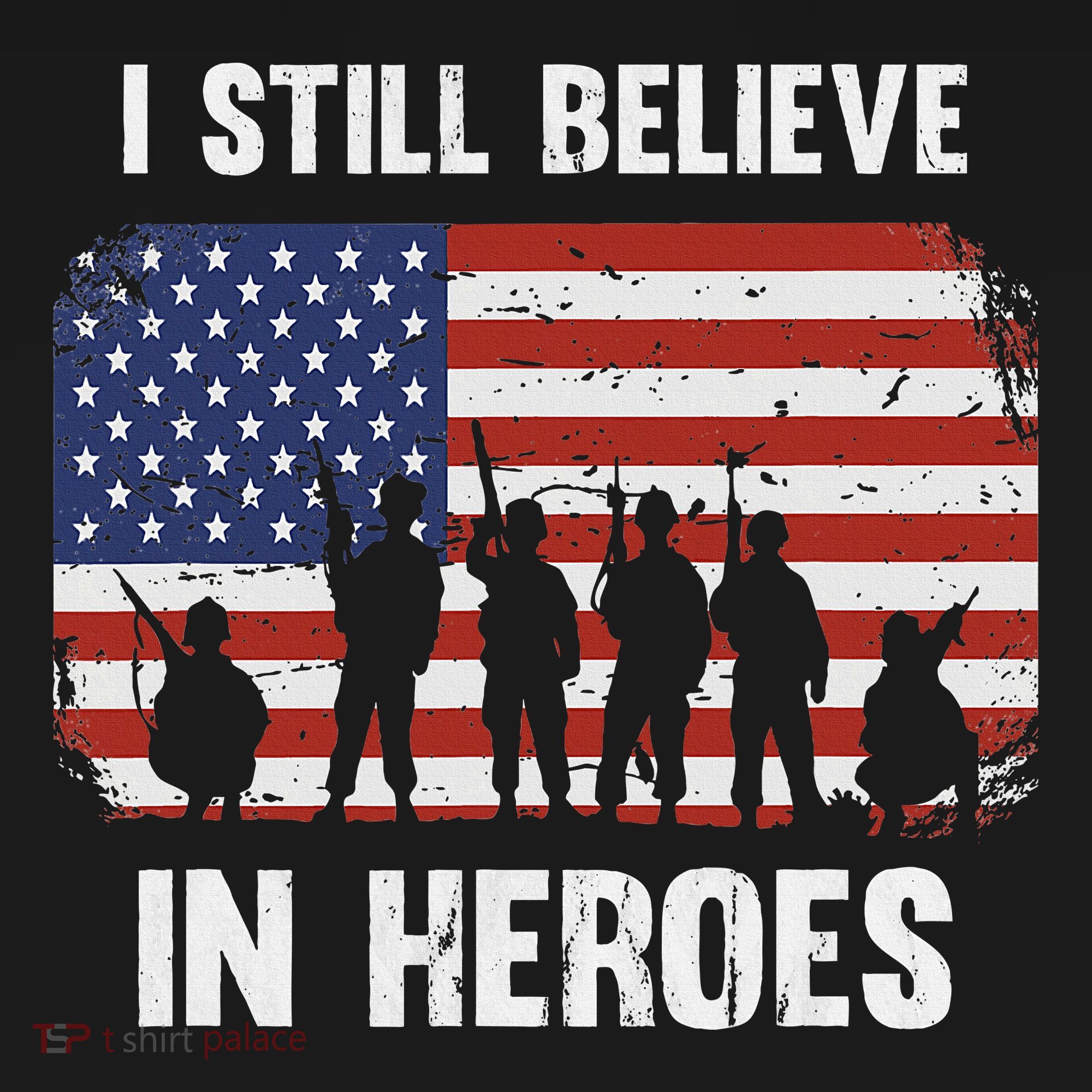 I Still Believe In Heroes Usa Flag Women's Hoodie