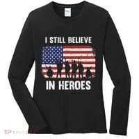 I Still Believe In Heroes Usa Flag Women's Long Sleeve Shirt thumb 0