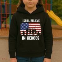 I Still Believe In Heroes Usa Flag Kids Hoodie thumb 3