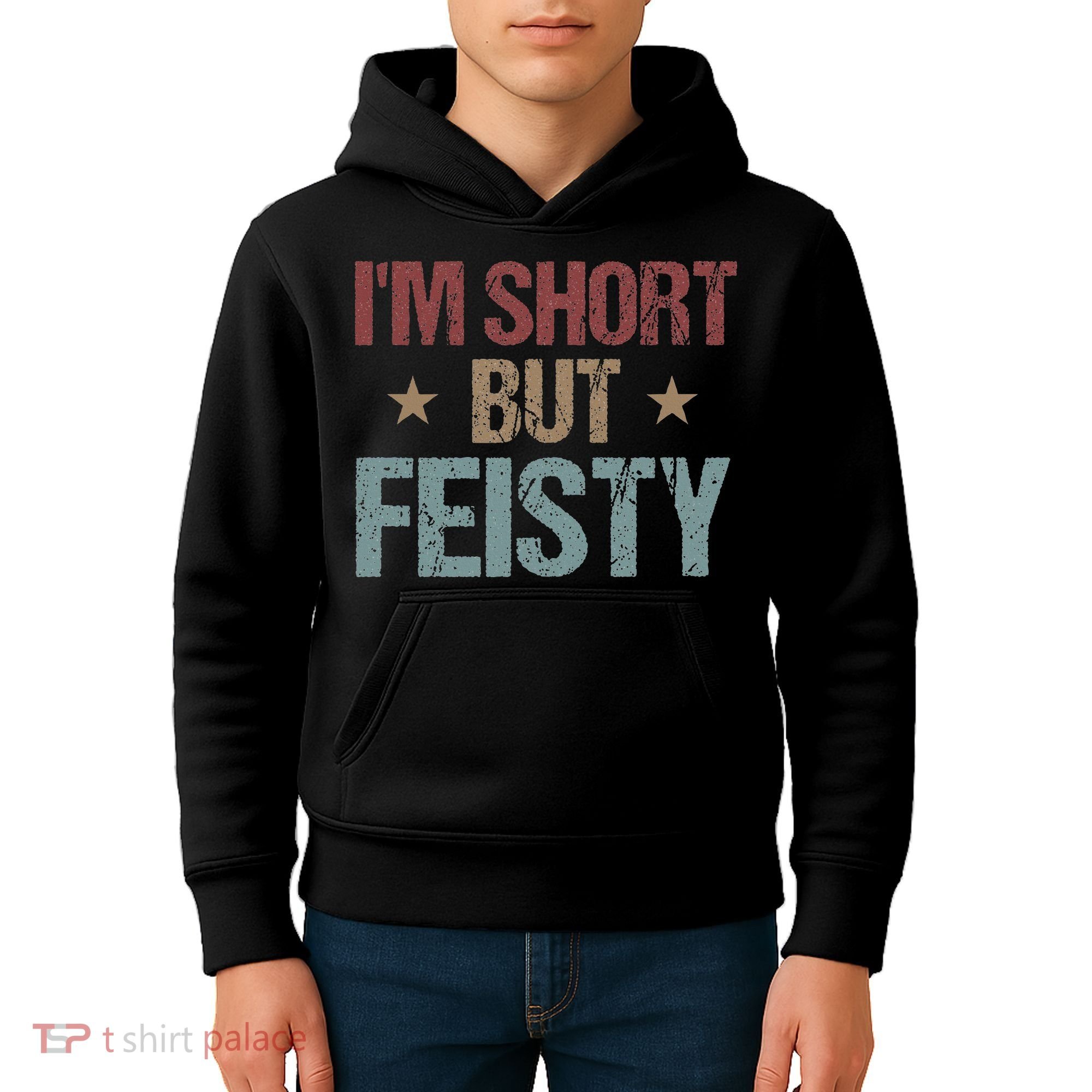 IM Short But Feisty Funny Saying Short Girl Kids Hoodie