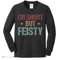 IM Short But Feisty Funny Saying Short Girl Kids Long Sleeve Shirt thumb 0