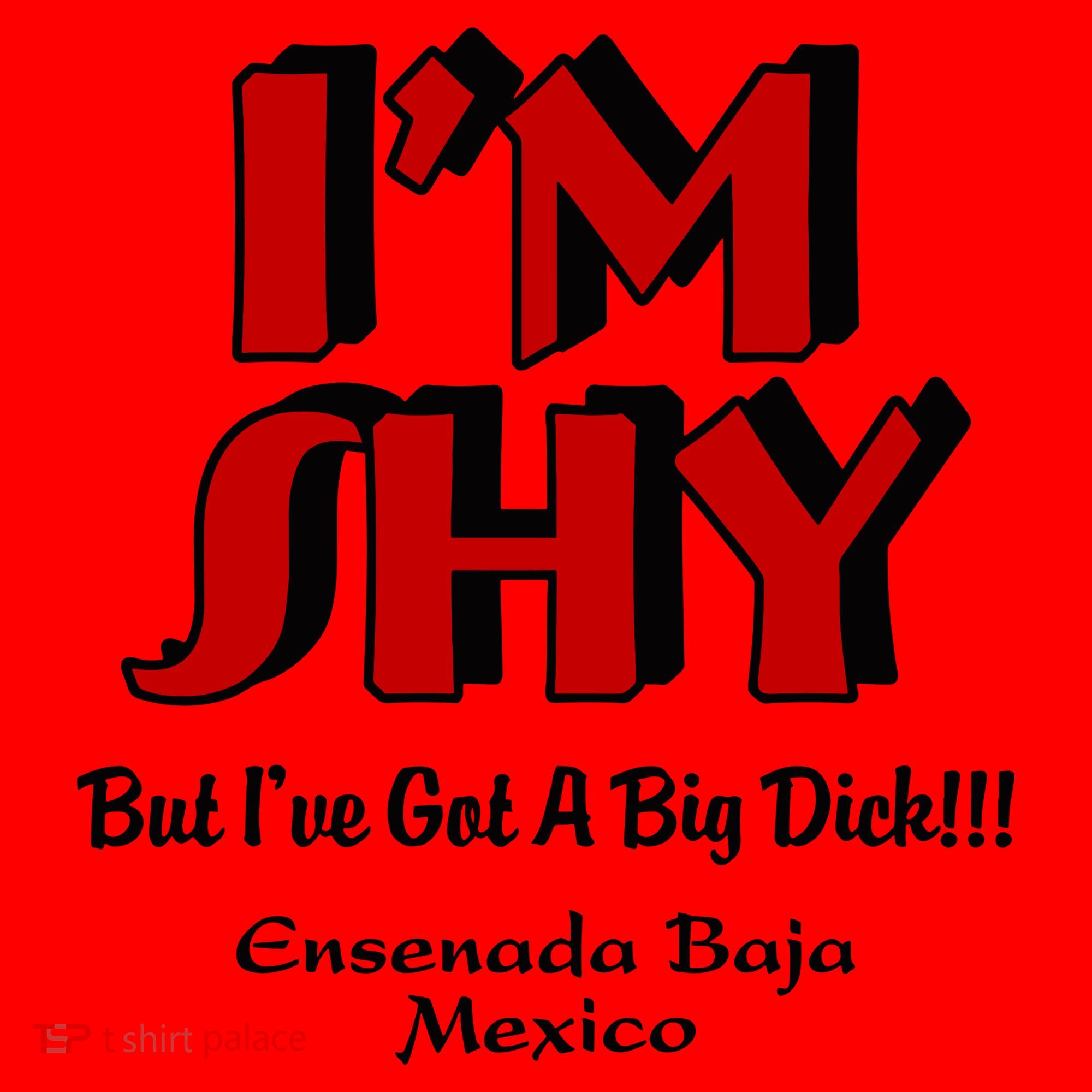 IM Shy But IVe Got A Big Dick Ensenada Baja Mexico Santa Hat