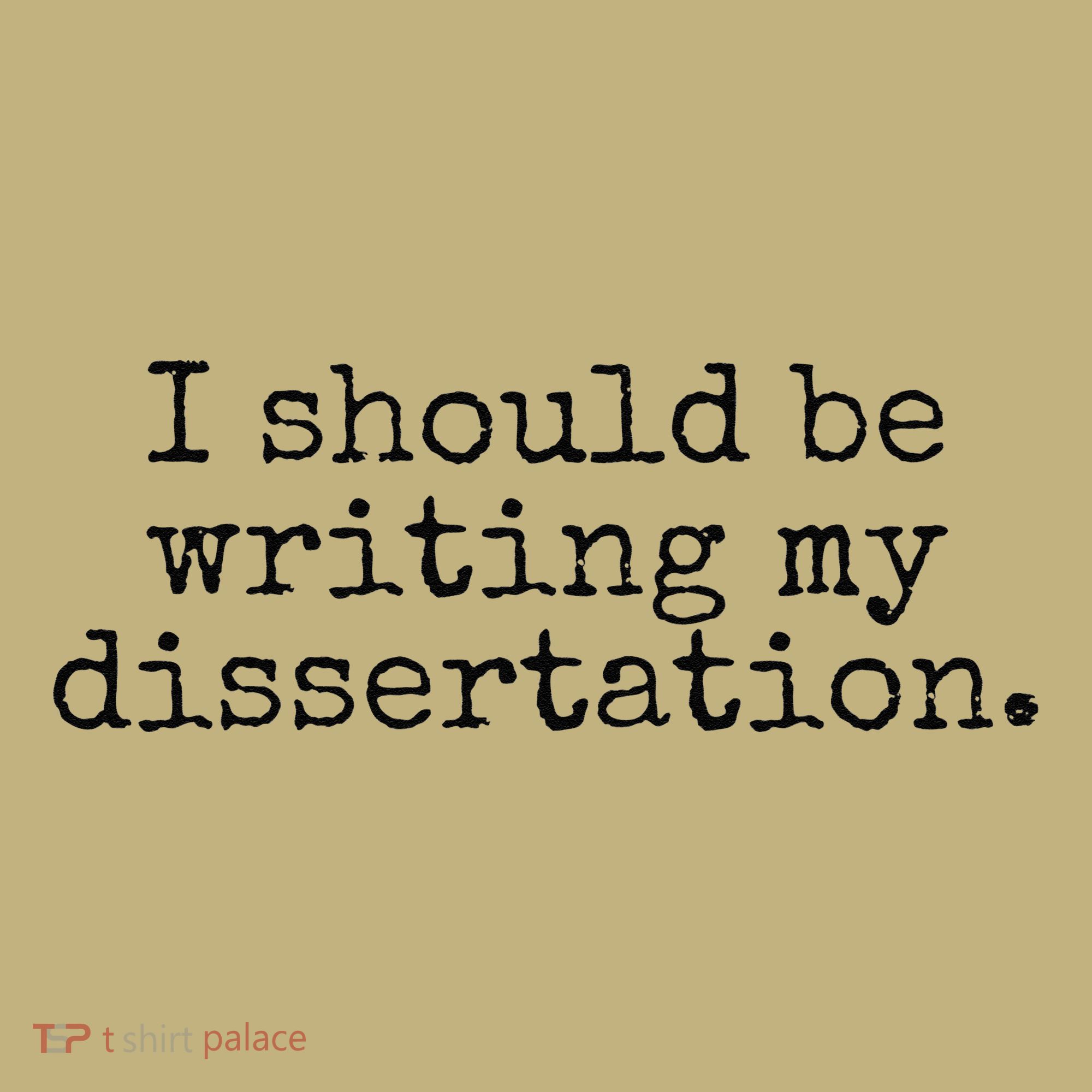 I Should Be Writing My Dissertation Funny Dissertation Sweatshirt