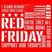 I Stand Behind Those Who Serve American Flag Red Friday Women's Tank Top thumb 5