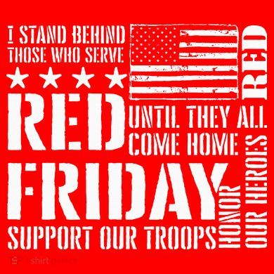 I Stand Behind Those Who Serve American Flag Red Friday Women's T-Shirt