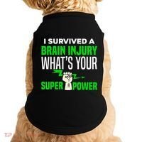 I Survived Brain Injury Awareness TBI Brain Injury Survivor Doggie Tank thumb 0