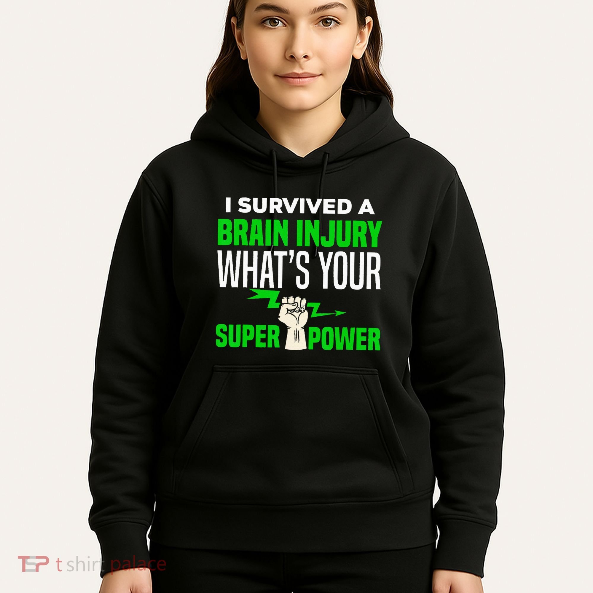 I Survived Brain Injury Awareness TBI Brain Injury Survivor Hoodie