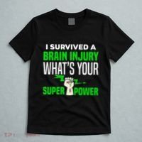 I Survived Brain Injury Awareness TBI Brain Injury Survivor T-Shirt thumb 5