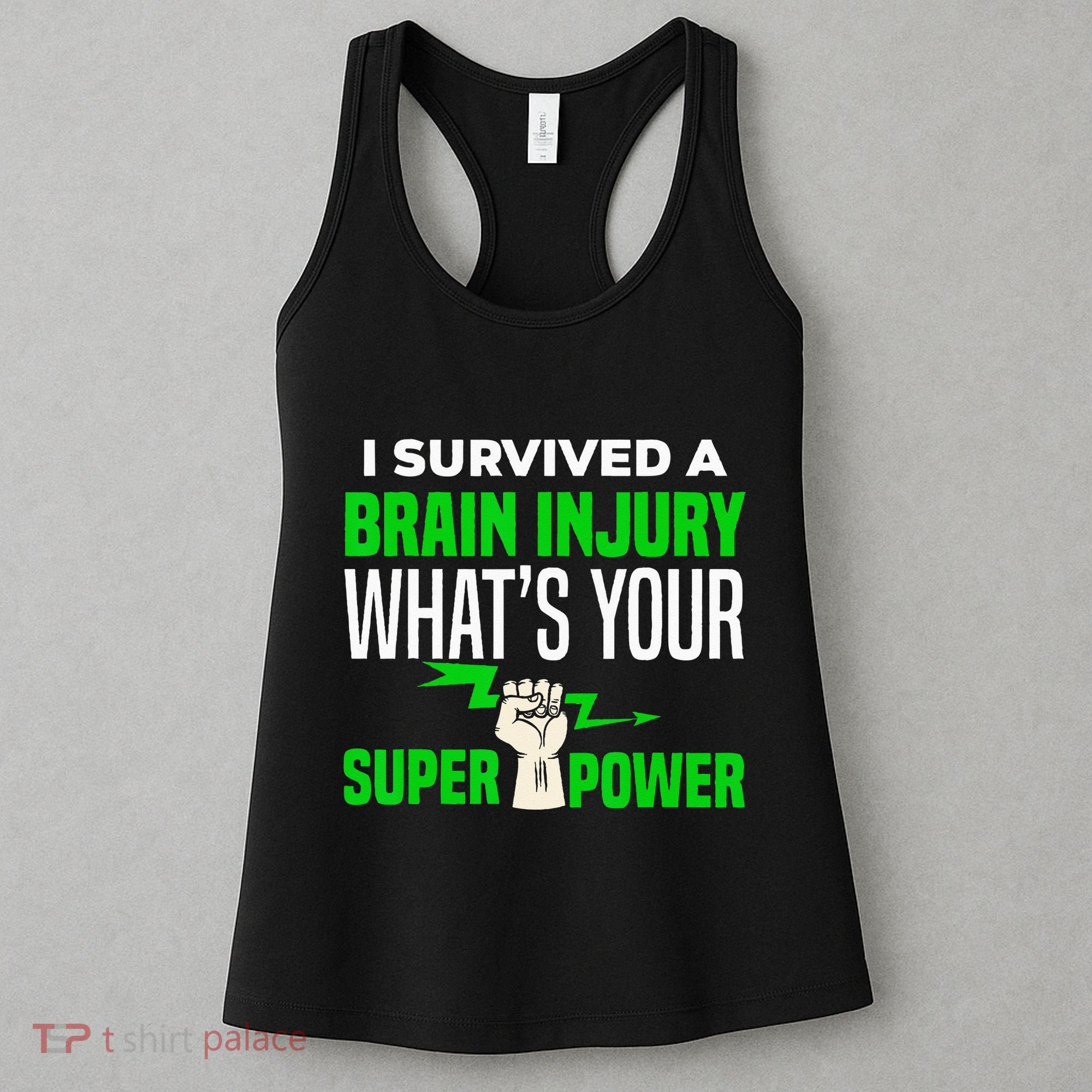 I Survived Brain Injury Awareness TBI Brain Injury Survivor Women's Tank Top