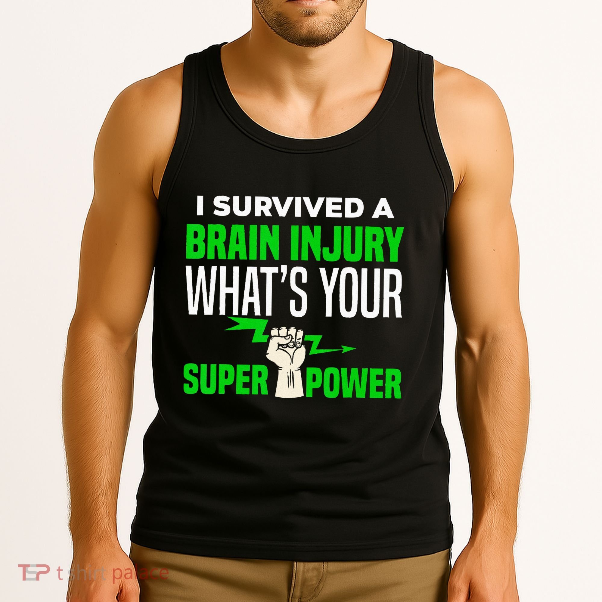 I Survived Brain Injury Awareness TBI Brain Injury Survivor Tank Top