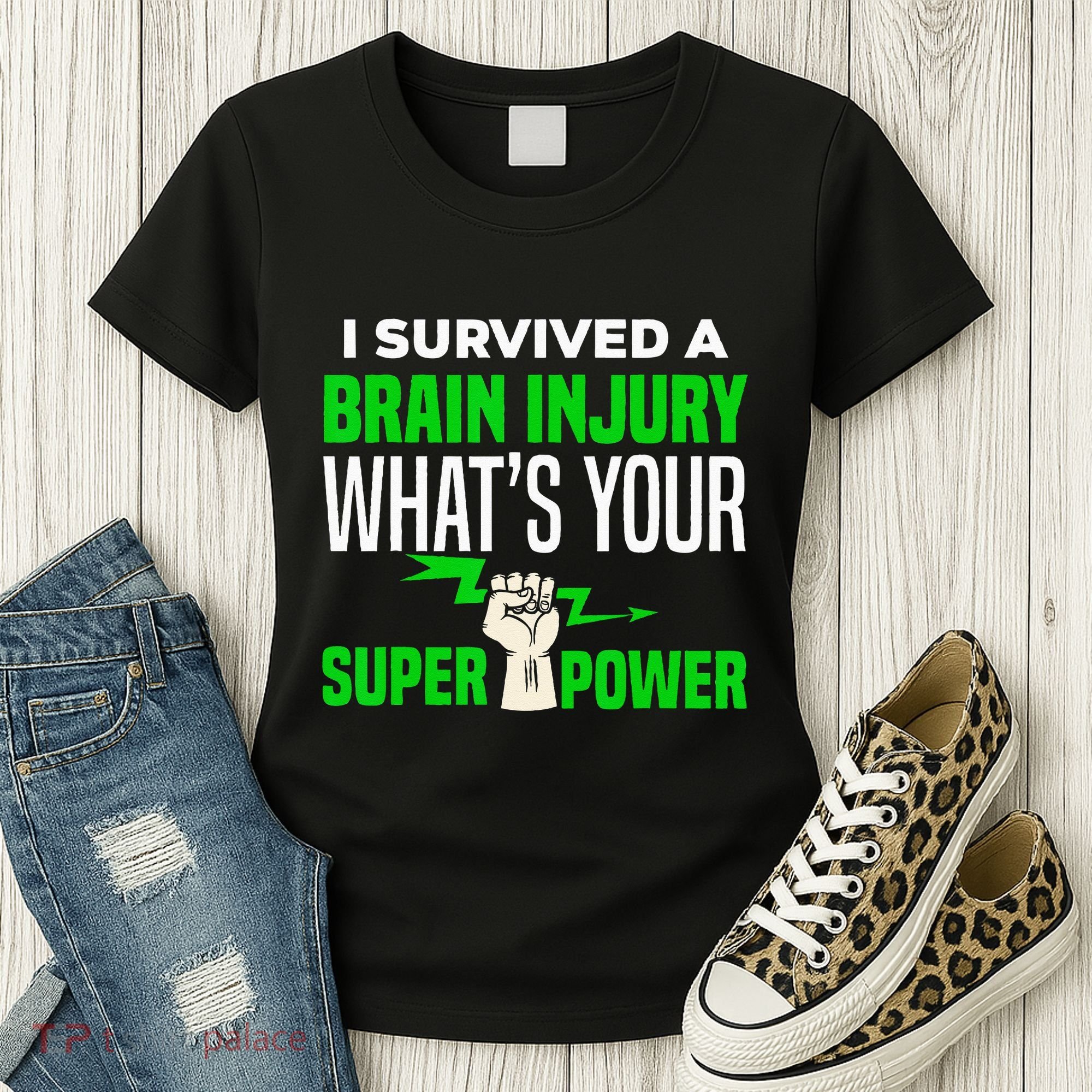 I Survived Brain Injury Awareness TBI Brain Injury Survivor Women's T-Shirt