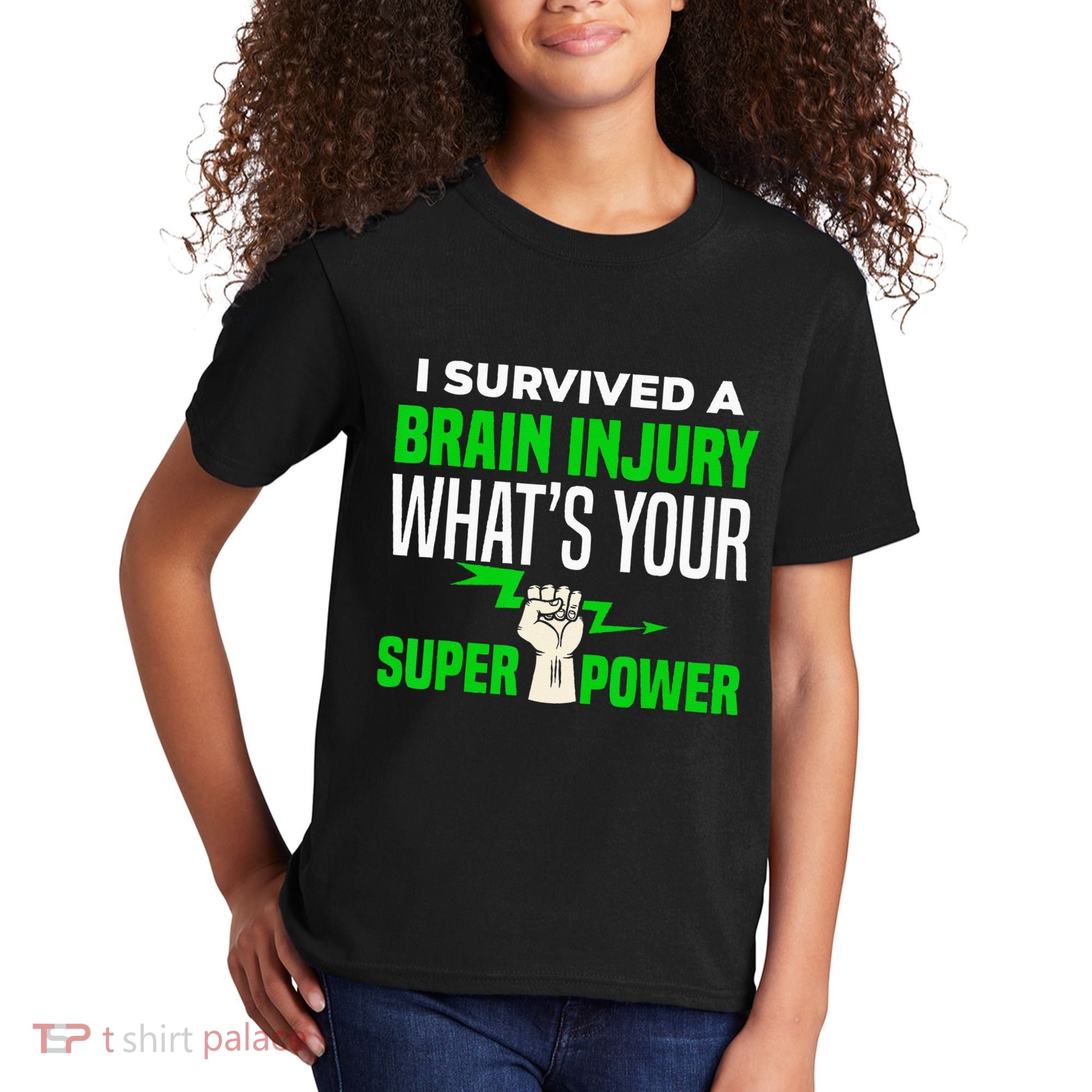 I Survived Brain Injury Awareness TBI Brain Injury Survivor Kids T-Shirt