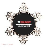 I’M Straight Change My Mind Ornament thumb 0