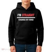 I’M Straight Change My Mind Kids Hoodie thumb 4