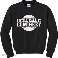 I Still Call It Comiskey Baseball Player Vintage Sport Kids Sweatshirt thumb 0