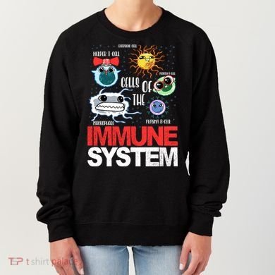 Immune System Cells Biology Cell Science Humor Women's Sweatshirt