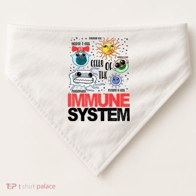 Immune System Cells Biology Cell Science Humor USA-Made Doggie Bandana