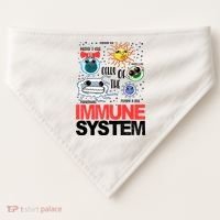 Immune System Cells Biology Cell Science Humor USA-Made Doggie Bandana thumb 0