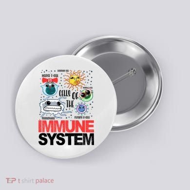 Immune System Cells Biology Cell Science Humor Button