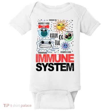 Immune System Cells Biology Cell Science Humor Baby Bodysuit