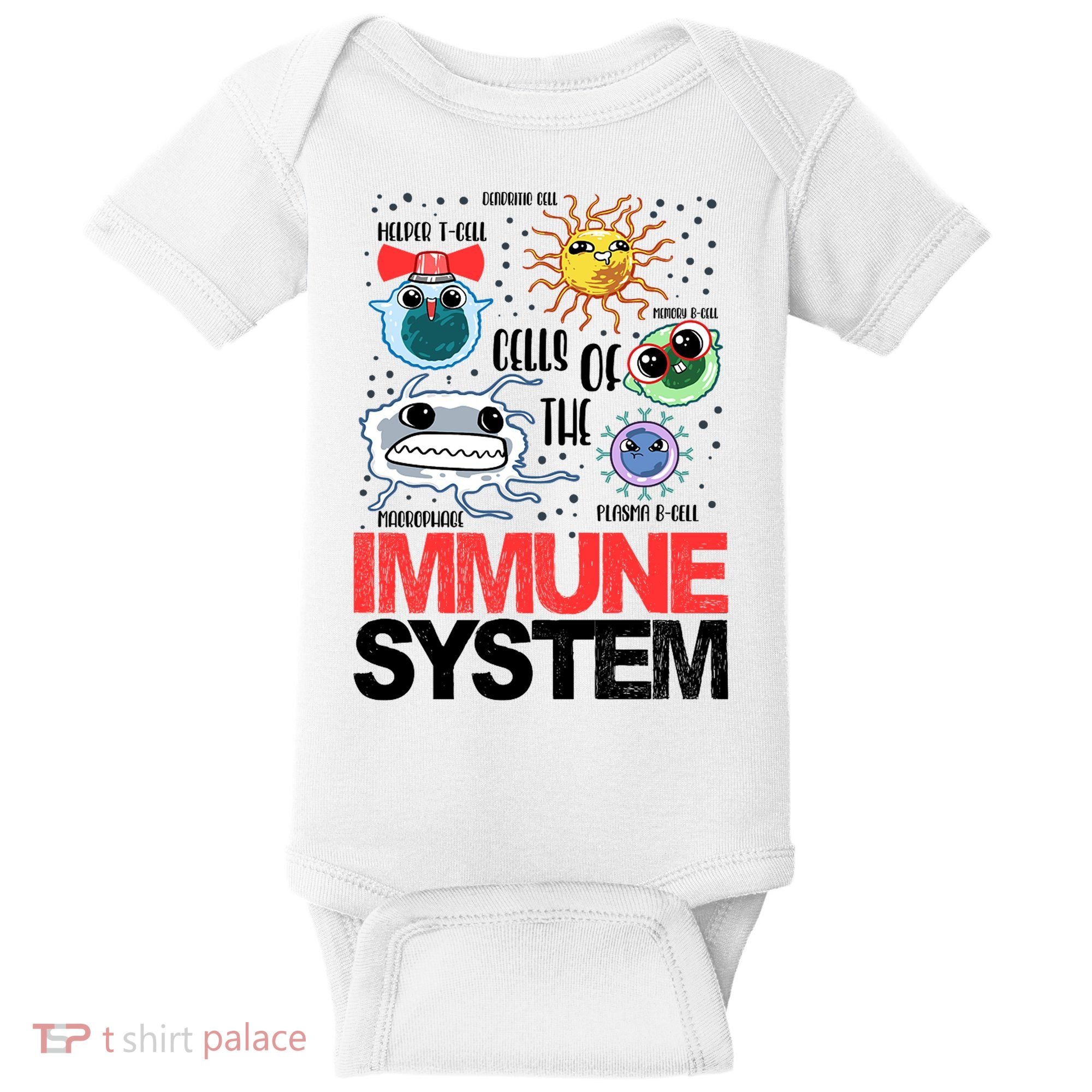 Immune System Cells Biology Cell Science Humor Baby Bodysuit