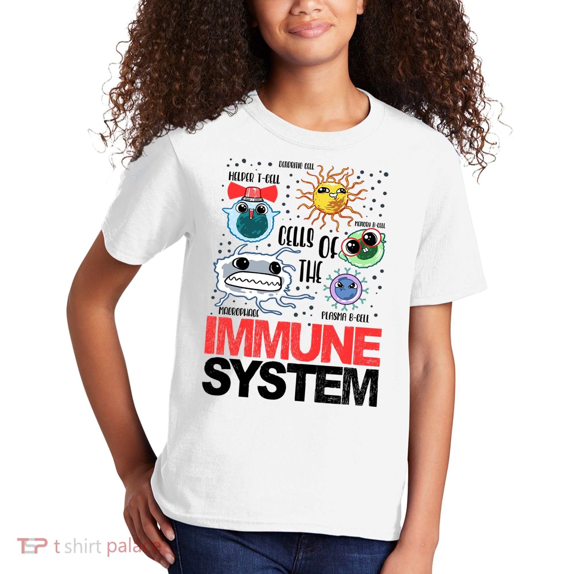 Immune System Cells Biology Cell Science Humor Kids T-Shirt