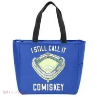 I Still Call It Comiskey Chicago Baseball Vintage Tote Bag thumb 0
