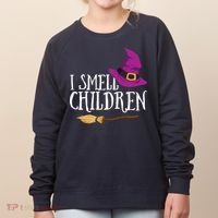 I Smell Children Teacher Halloween Party Witch Easy Costume Women's Sweatshirt thumb 0
