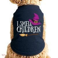 I Smell Children Teacher Halloween Party Witch Easy Costume Doggie Tank thumb 0