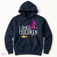 I Smell Children Teacher Halloween Party Witch Easy Costume Hoodie thumb 0