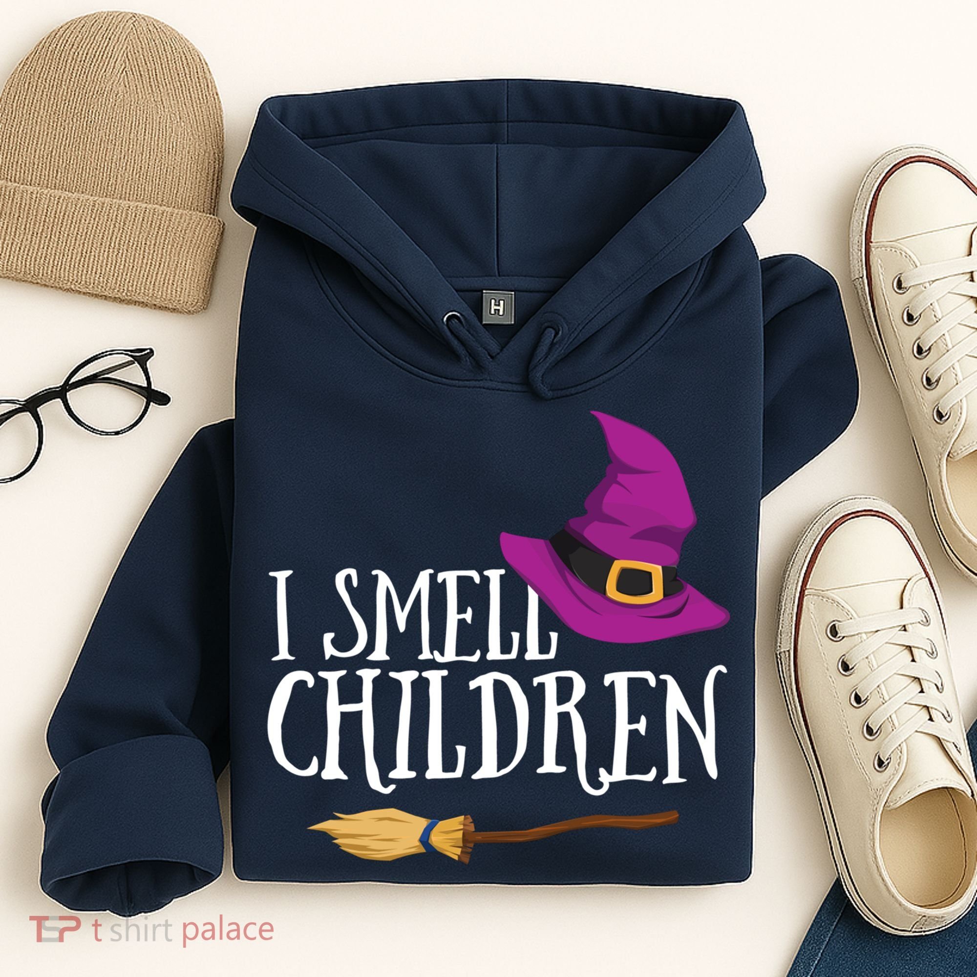 I Smell Children Teacher Halloween Party Witch Easy Costume Hoodie
