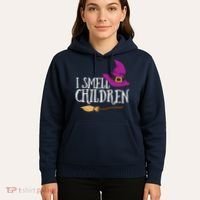 I Smell Children Teacher Halloween Party Witch Easy Costume Hoodie thumb 5