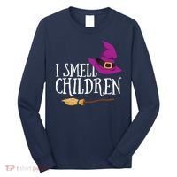 I Smell Children Teacher Halloween Party Witch Easy Costume Long Sleeve Shirt thumb 0