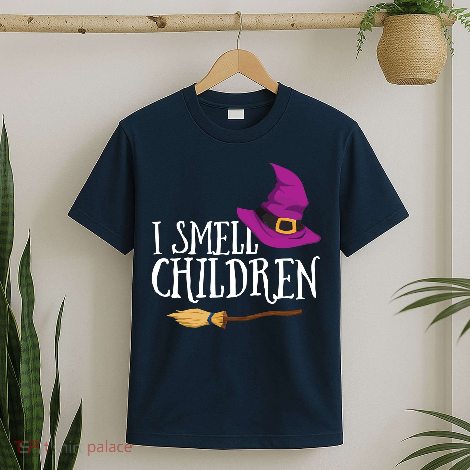 I Smell Children Teacher Halloween Party Witch Easy Costume T-Shirt