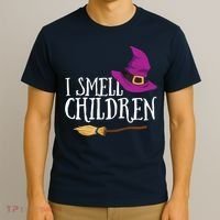 I Smell Children Teacher Halloween Party Witch Easy Costume T-Shirt thumb 3