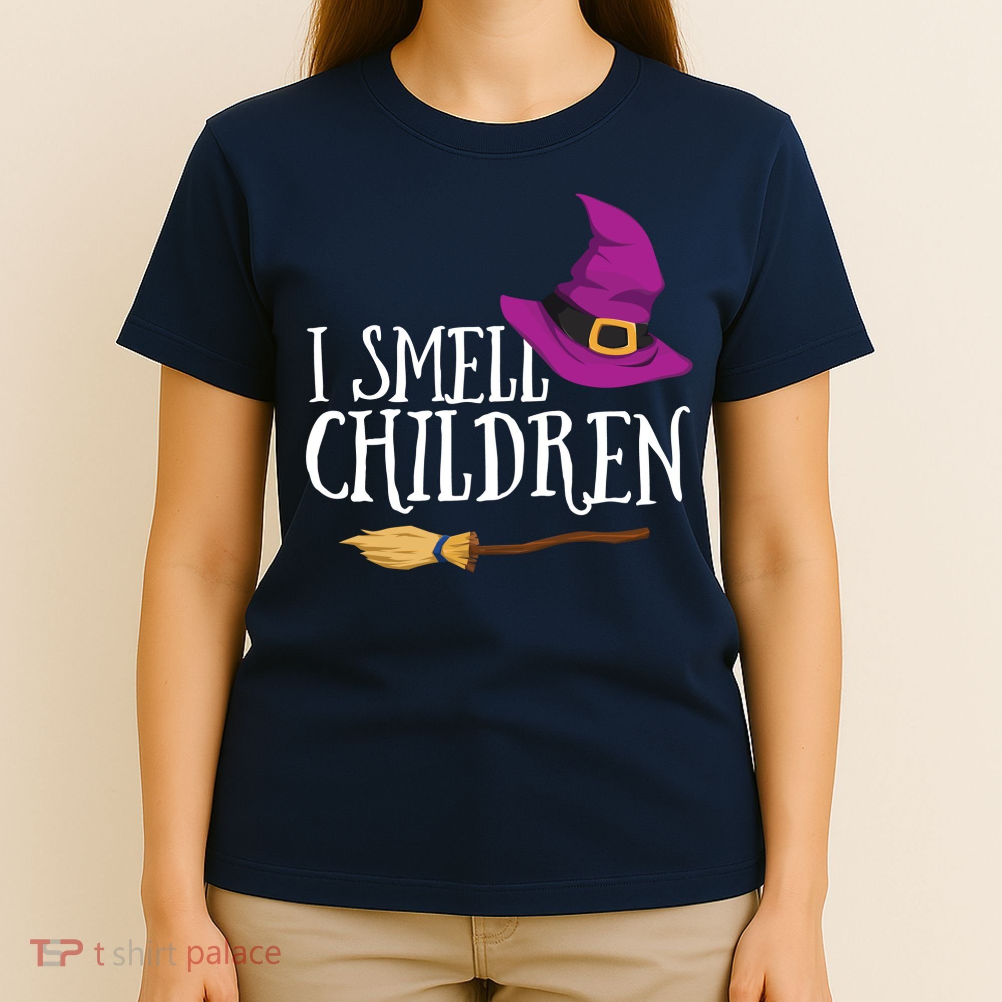 I Smell Children Teacher Halloween Party Witch Easy Costume T-Shirt