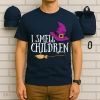 I Smell Children Teacher Halloween Party Witch Easy Costume T-Shirt thumb 6
