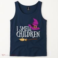 I Smell Children Teacher Halloween Party Witch Easy Costume Tank Top thumb 2