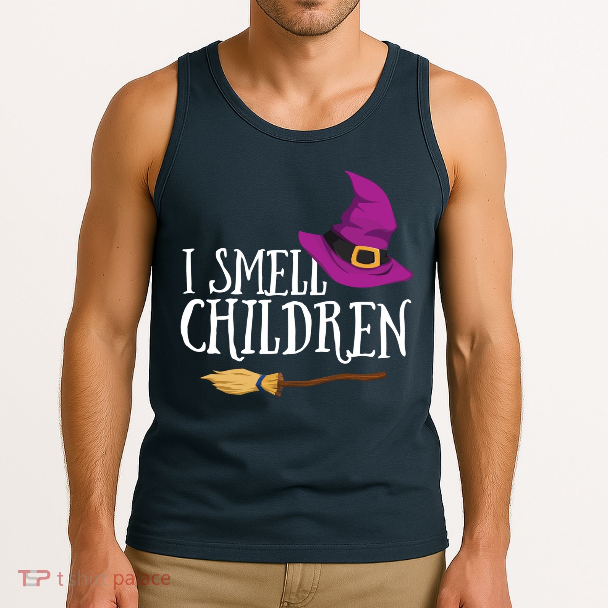 I Smell Children Teacher Halloween Party Witch Easy Costume Tank Top