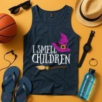I Smell Children Teacher Halloween Party Witch Easy Costume Tank Top thumb 4