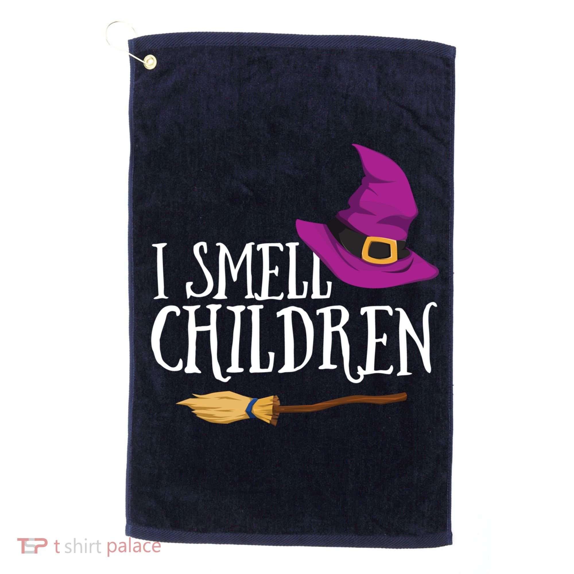 I Smell Children Teacher Halloween Party Witch Easy Costume Golf Towel