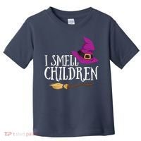 I Smell Children Teacher Halloween Party Witch Easy Costume Toddler T-Shirt thumb 0