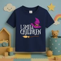 I Smell Children Teacher Halloween Party Witch Easy Costume Toddler T-Shirt thumb 3