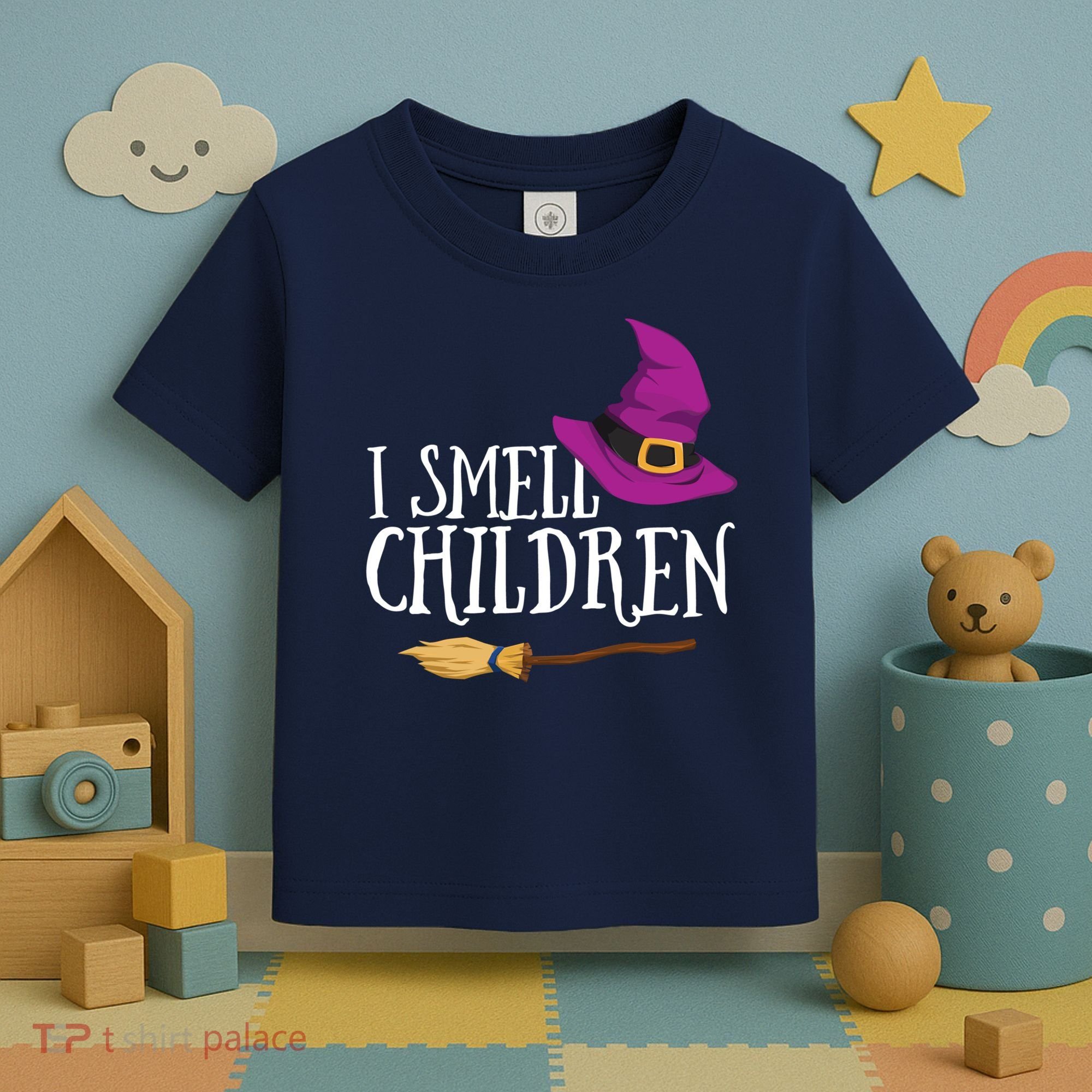 I Smell Children Teacher Halloween Party Witch Easy Costume Toddler T-Shirt