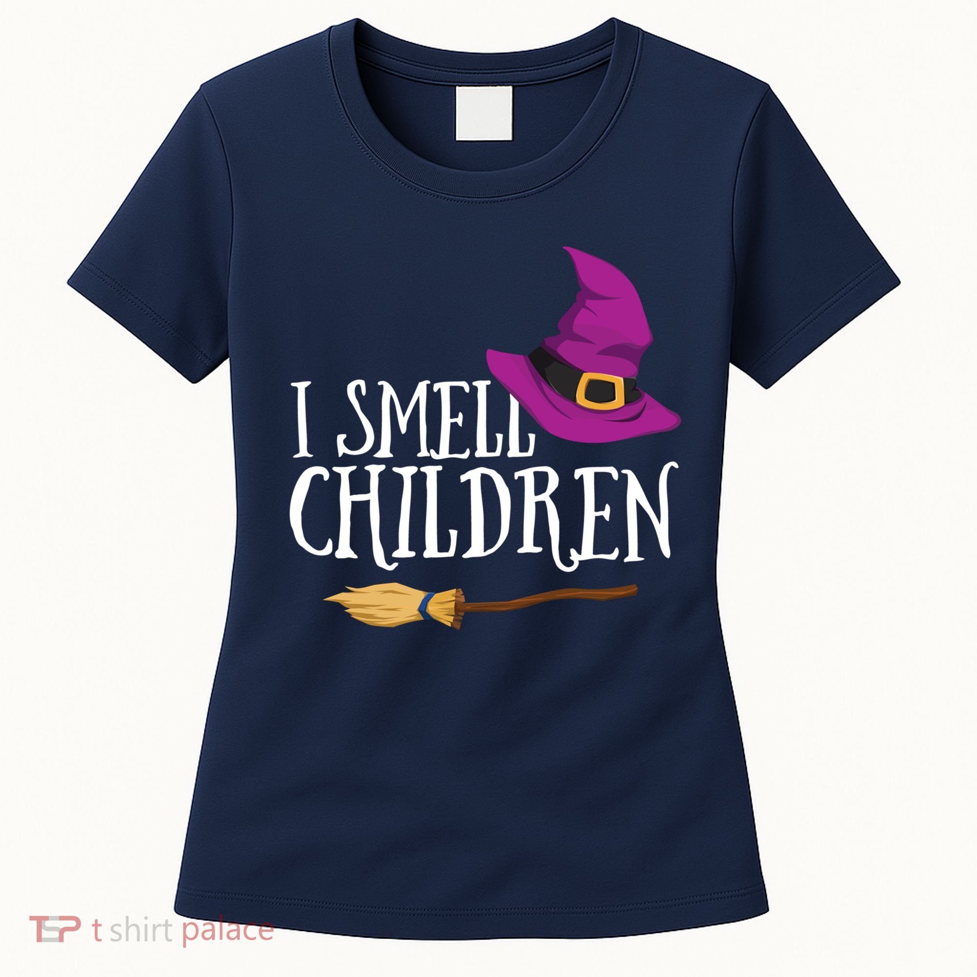 I Smell Children Teacher Halloween Party Witch Easy Costume Women's T-Shirt