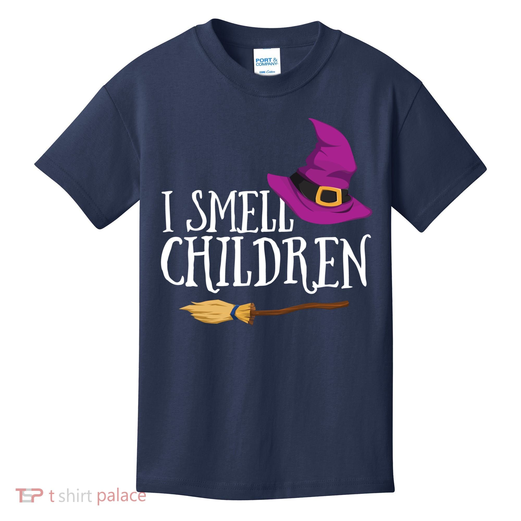 I Smell Children Teacher Halloween Party Witch Easy Costume Kids T-Shirt