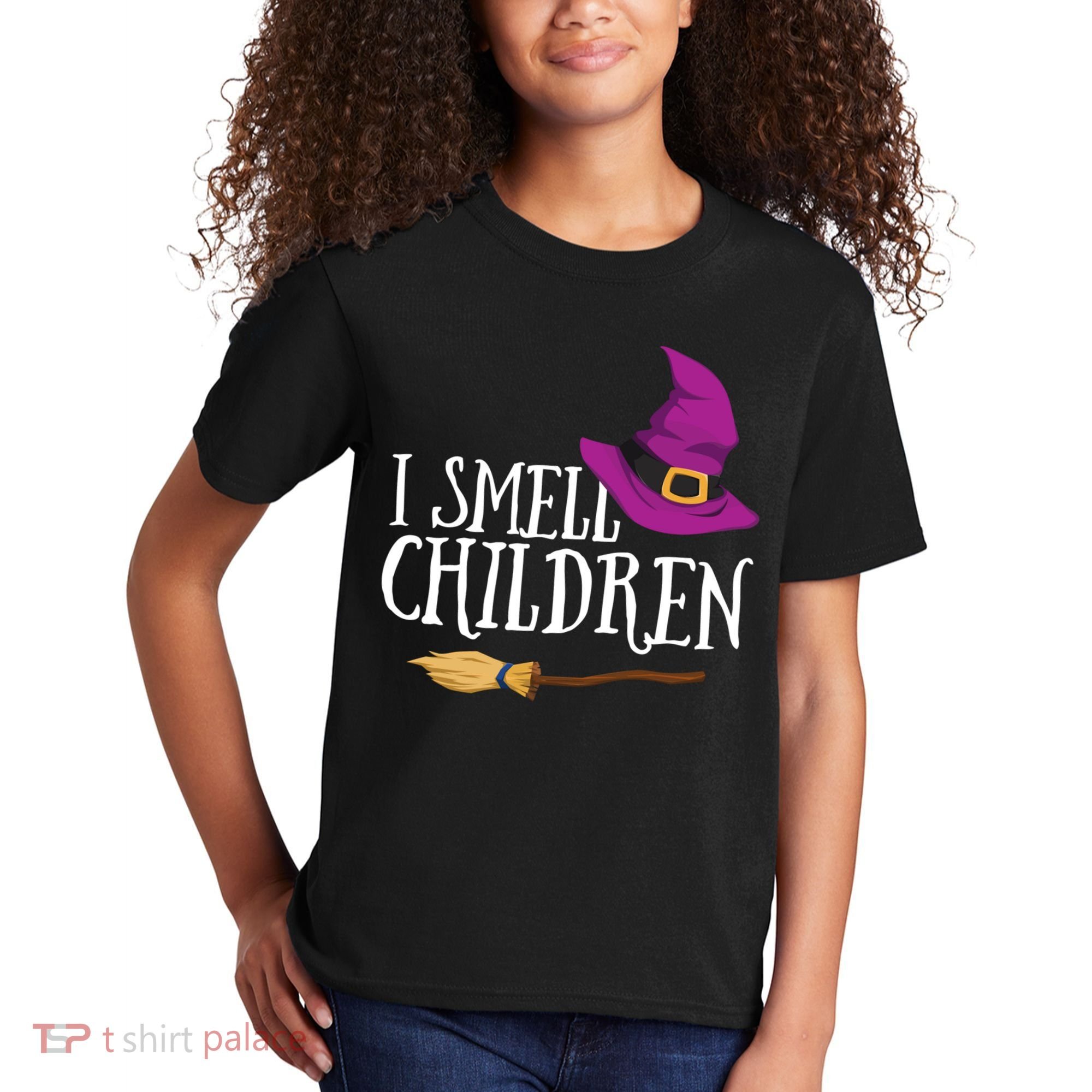 I Smell Children Teacher Halloween Party Witch Easy Costume Kids T-Shirt