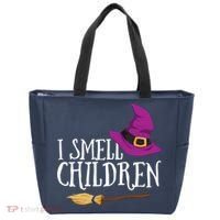I Smell Children Teacher Halloween Party Witch Easy Costume Tote Bag thumb 0
